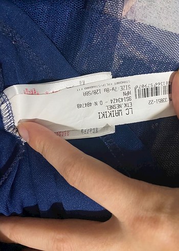 Parlak Mavi Kız Çocuk Fırfırlı Etek - Görsel 2