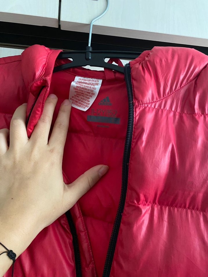 Pembe Siyah Fermuarlı çocuk Kışlık Mont - Görsel 3