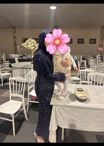 Diğer Drapeli Uzun Abiye Elbise