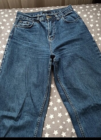 34 Beden lacivert Renk Wide leg jean