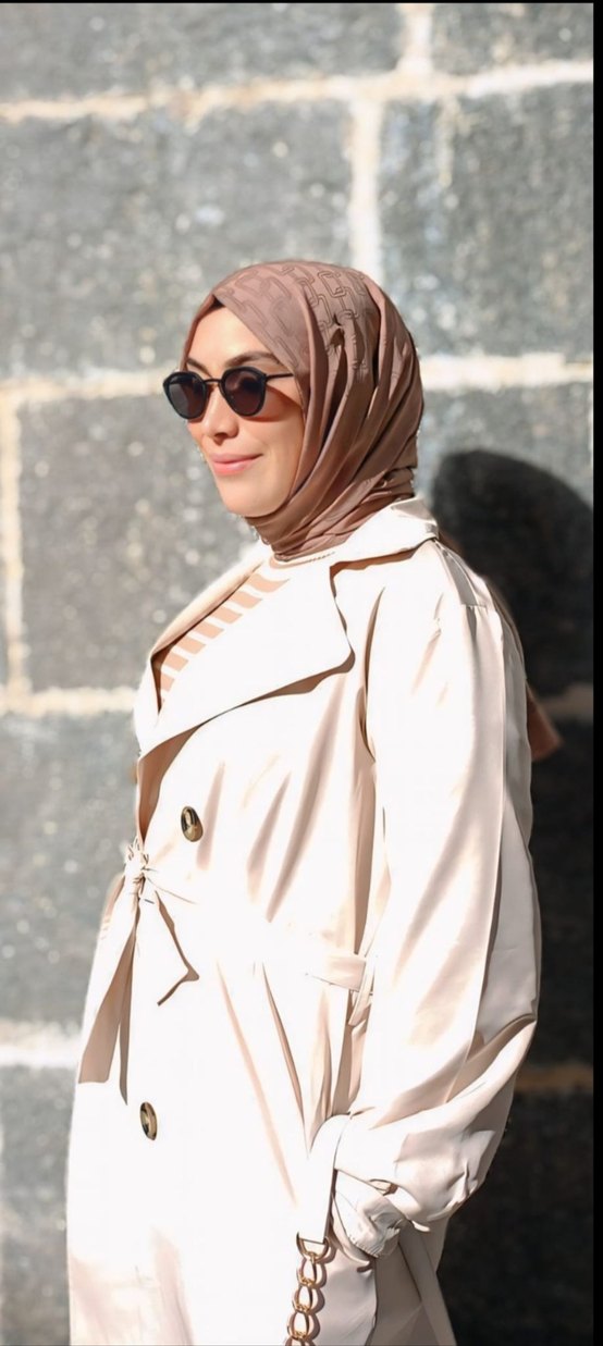 Kadın Camel Kemerli Uzun Trençkot - Görsel 2