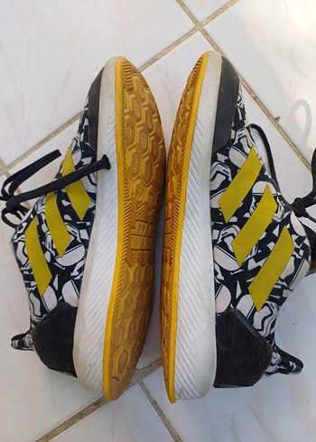 31 Beden Erkek Çocuk Adidas Desenli Sarı Gri Spor Ayakkabı