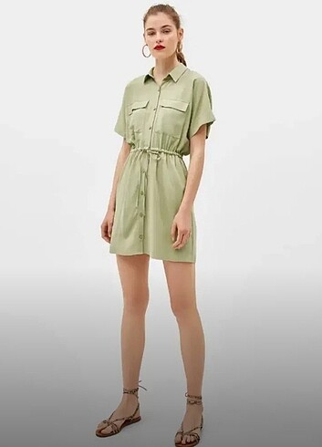 Bershka Gömlek Elbise