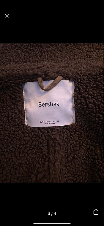 s Beden Bershka Kahverengi Ceket/Mont