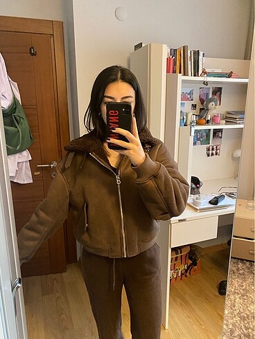 Bershka Kahverengi Ceket/Mont