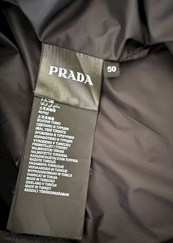 Prada Gri Düğmeli Erkek Midi Ceket