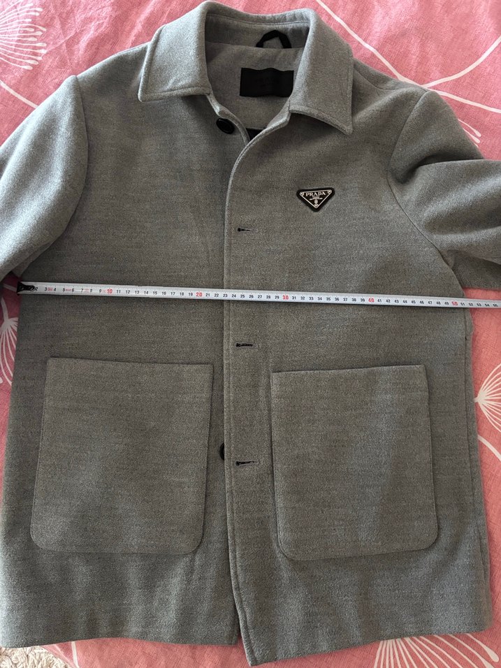 Gri Düğmeli Erkek Midi Ceket - Görsel 3