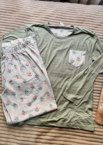 Boyraz Uzun Kollu Rahat Kadın Pijama Takımı - Görsel 3