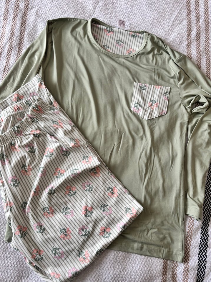 Boyraz Uzun Kollu Rahat Kadın Pijama Takımı - Görsel 2