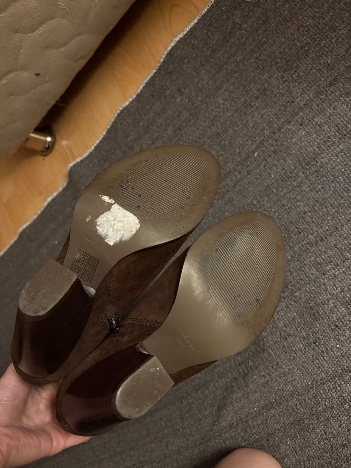 Kahverengi Süet çizme - Görsel 4