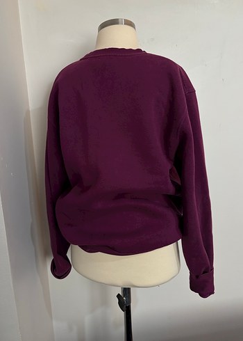 Bordo Rick and Morty Baskılı Kadın Sweatshirt - Görsel 3