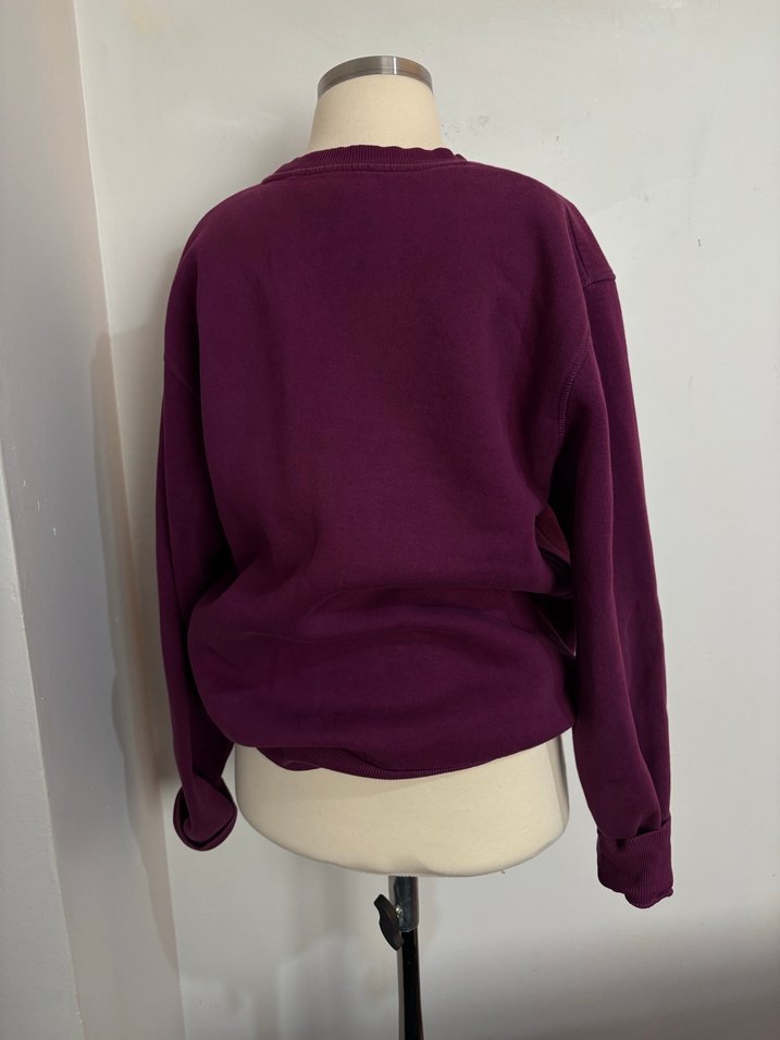 Bordo Rick and Morty Baskılı Kadın Sweatshirt - Görsel 3