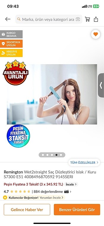 Remington Remington saç düzleştirici