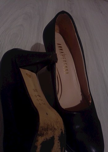 Siyah Stiletto Topuklu Kadın Ayakkabı - Görsel 2