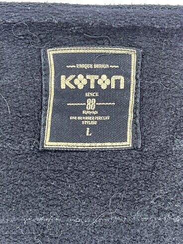 l Beden siyah Renk Koton Sweatshirt %70 İndirimli.