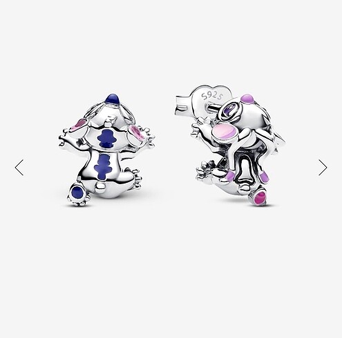 Pandora Disney Stitch ve Angel Küpe
