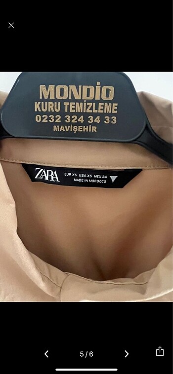 xs Beden Zara gömlek