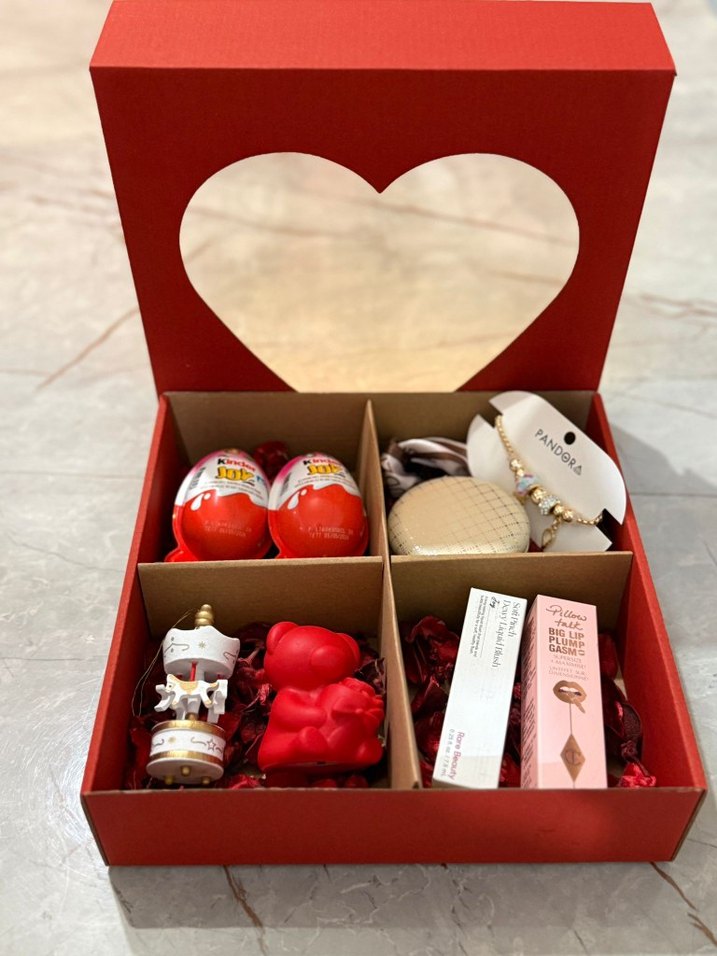 Kalp Kutulu Renkli Hediye Seti - Görsel 3