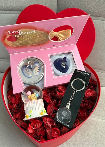 Kalp Kutuda Hediyelik Set - Görsel 2