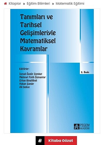 Matematiksel kavramlar pegem akademi