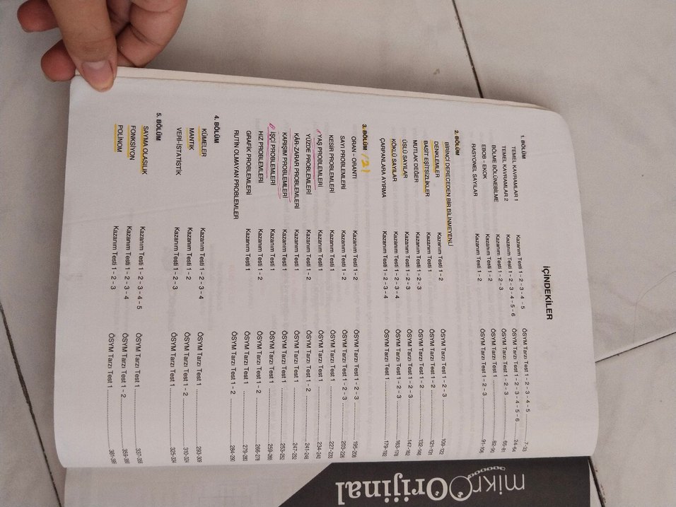 MikroOrijinal TYT Soru Bankası - Görsel 4