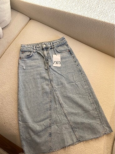 Zara Midi Kot Etek