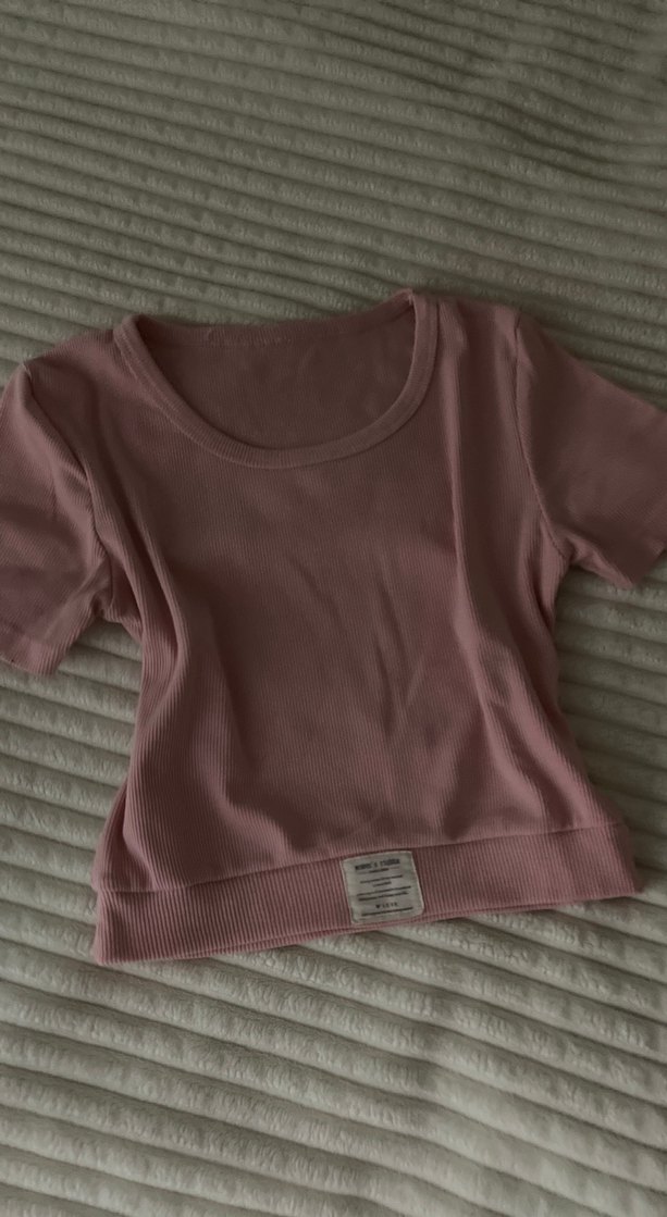 Pembe Kısa Kollu Kadın Tişört - Görsel 2