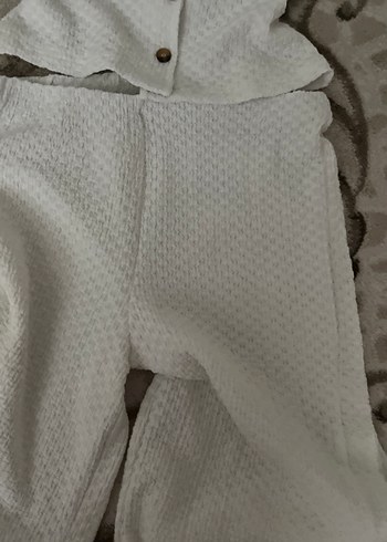 Düğmeli Keten Bohem Kadın Takım - Görsel 3