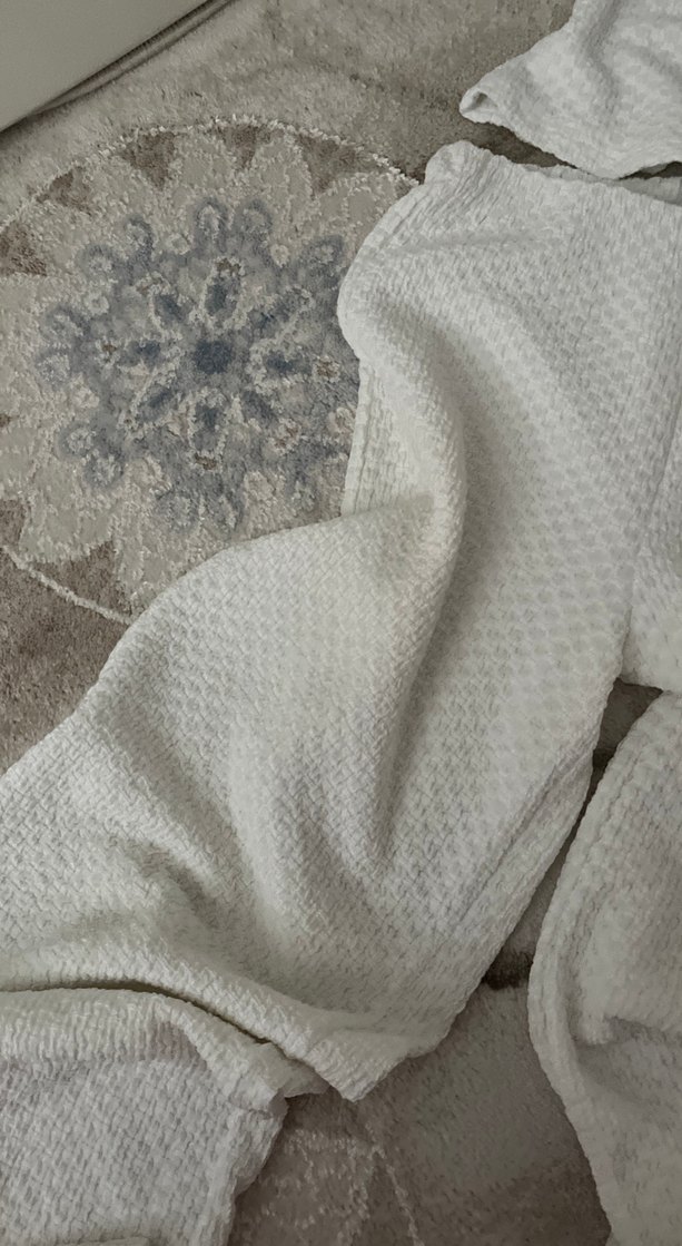 Düğmeli Keten Bohem Kadın Takım - Görsel 4