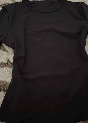 Koyu gri Uzun Kollu Kadın Basic bluz - Görsel 5