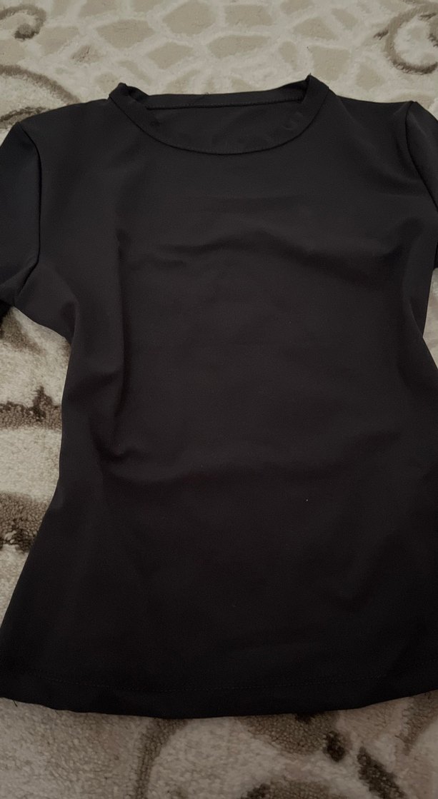 Koyu gri Uzun Kollu Kadın Basic bluz - Görsel 5