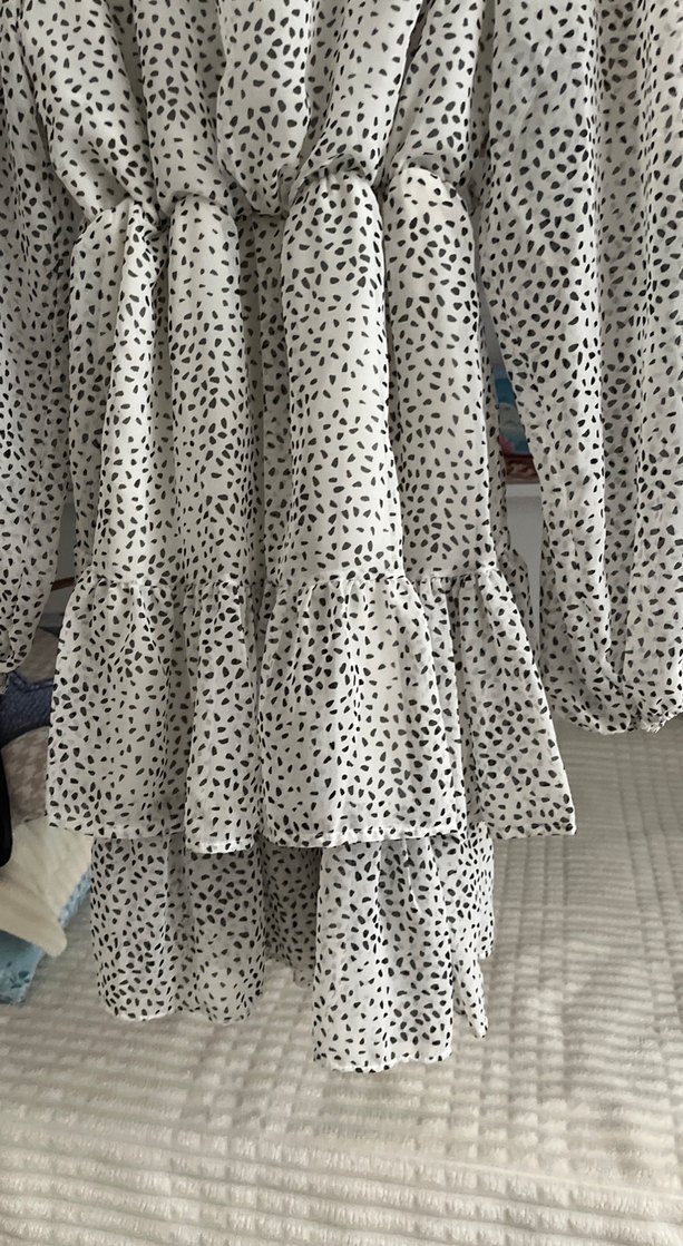 Uzun, Leopar Desenli Bohem Kadın Elbise - Görsel 4