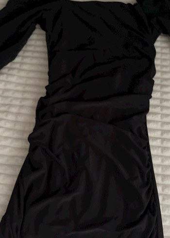 Uzun Kollu Siyah Gotik Elbise - Görsel 6