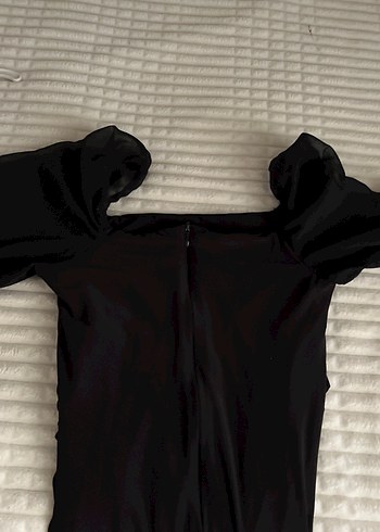 Uzun Kollu Siyah Gotik Elbise - Görsel 7