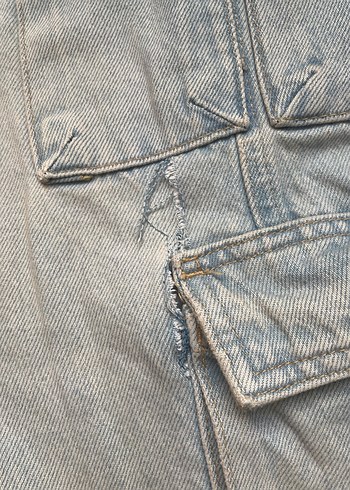 Zara kargo pantalon jean - Görsel 2