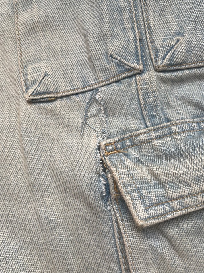 Zara kargo pantalon jean - Görsel 2