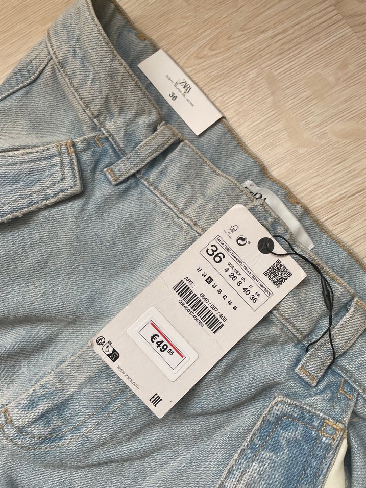 Zara kargo pantalon jean - Görsel 5
