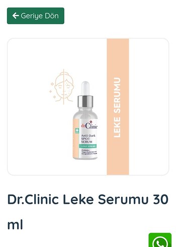 Dr.Clinic Leke Serumu 30 ml