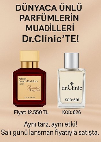Dr.Clinic Kadın Parfümü KOD:626