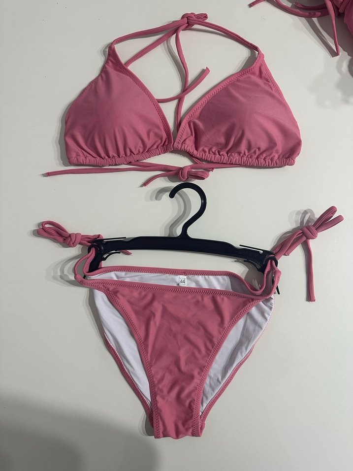 Pembe İpli Mini Bohem Bikini - Görsel 4