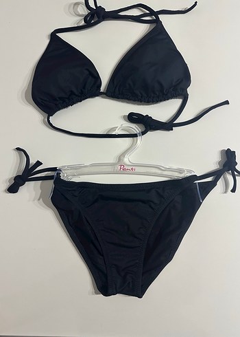 Siyah Mini Strappy Bikini - Görsel 3