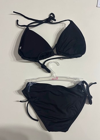 Siyah Mini Strappy Bikini - Görsel 2