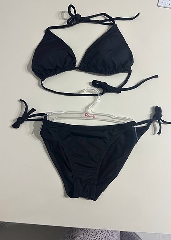 Siyah Mini Strappy Bikini - Görsel 4