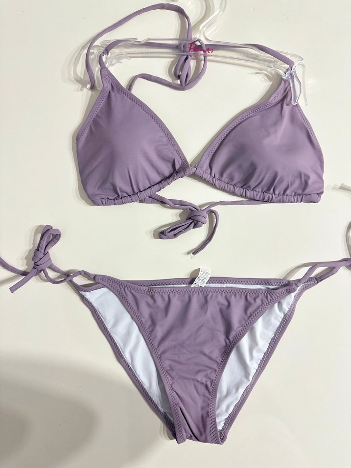 Mor İp Askılı Kadın Bikini - Görsel 4