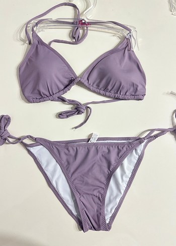 Mor İp Askılı Kadın Bikini Takımı - Görsel 2