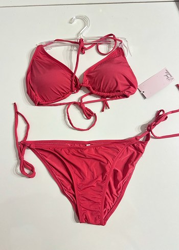 Kırmızı İpli Mini Bikini Takımı - Görsel 3