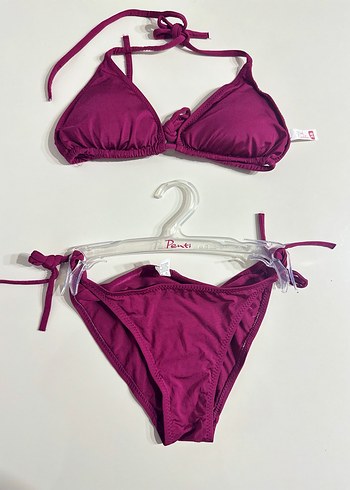 Bordo Mini Bohem Bikini Takımı - Görsel 4