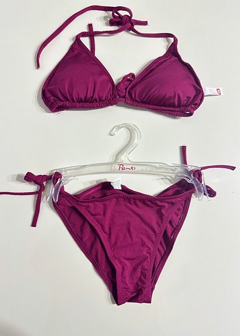 Bordo Mini Bohem Bikini Takımı - Görsel 3