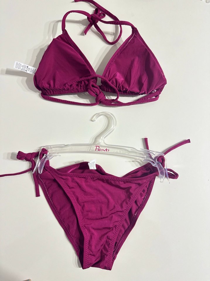 Bordo Mini Bohem Bikini Takımı - Görsel 2