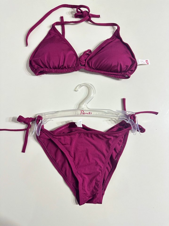 Bordo Mini Bohem Bikini Takımı - Görsel 4